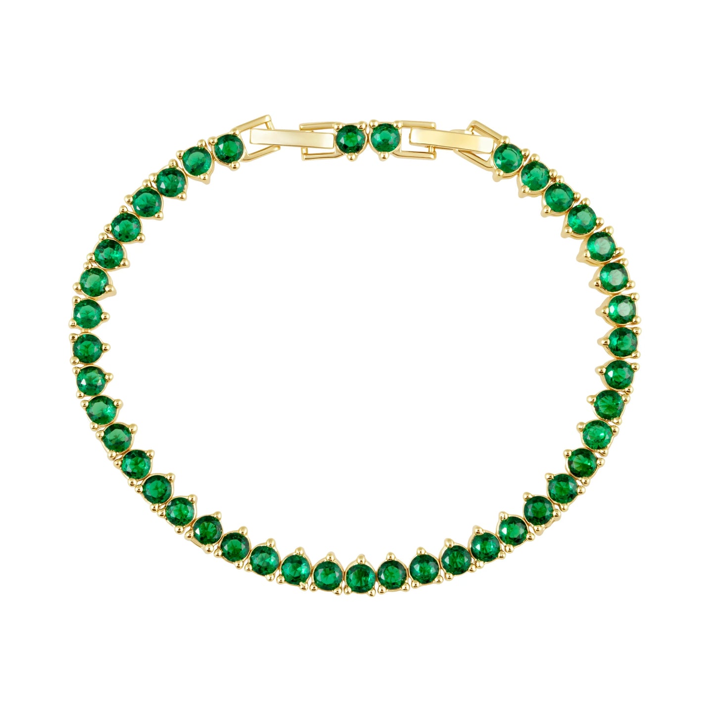 Melinda Tennis Bracelet-Emerald