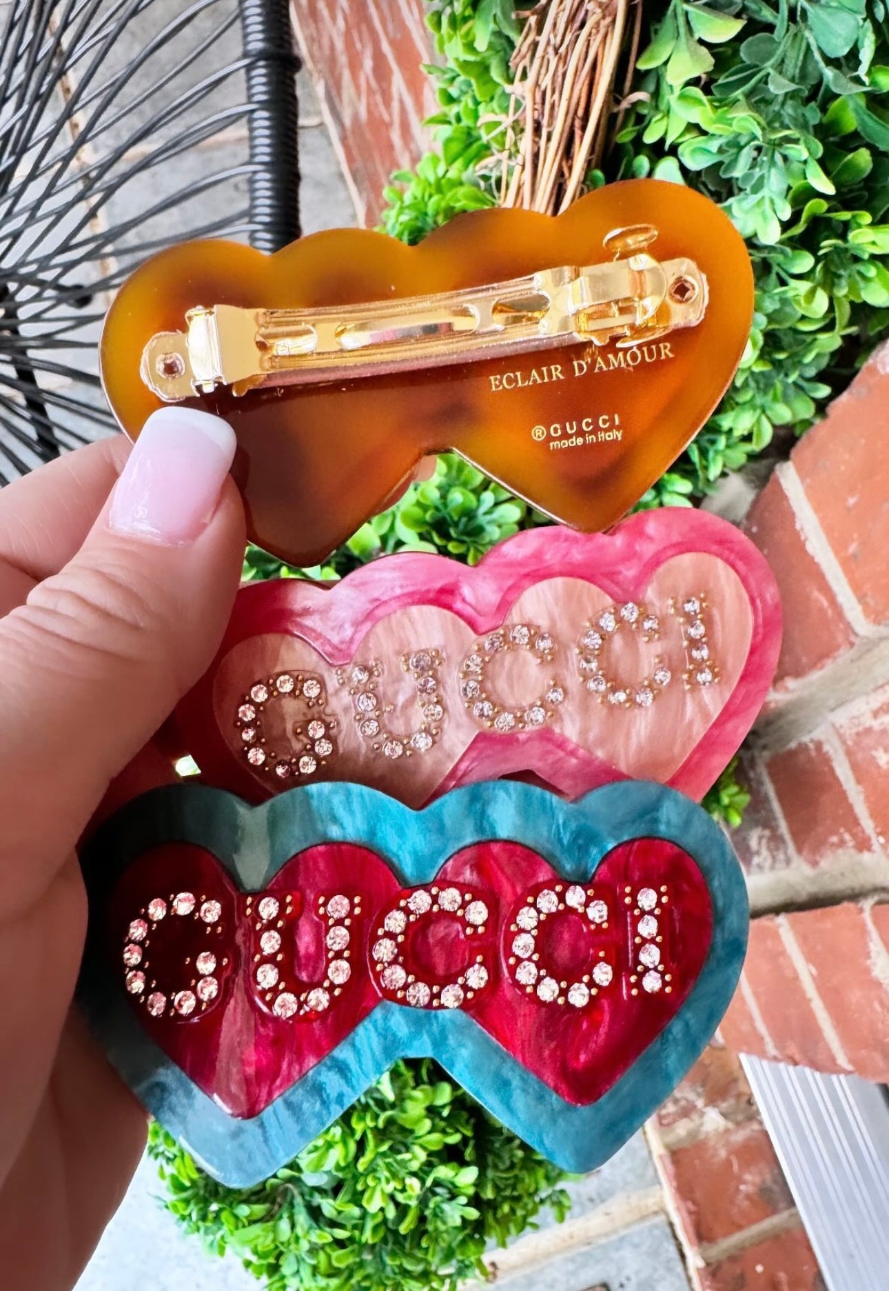 HEART ACRYLIC HAIR CLIPS