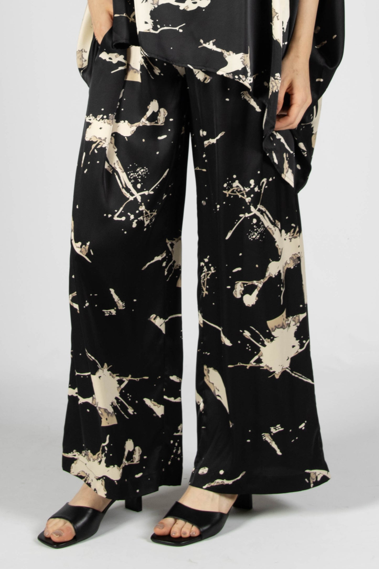 Watercolor Print Pants