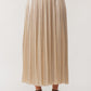 Alessandra Champagne Pleated Skirt